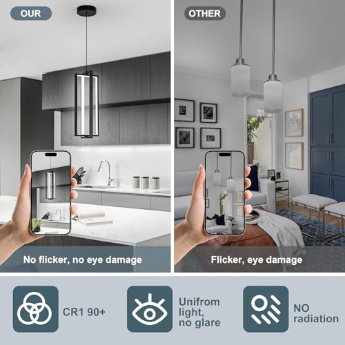 2 Pack Modern Led Pendant Light Fixture (2 Count)