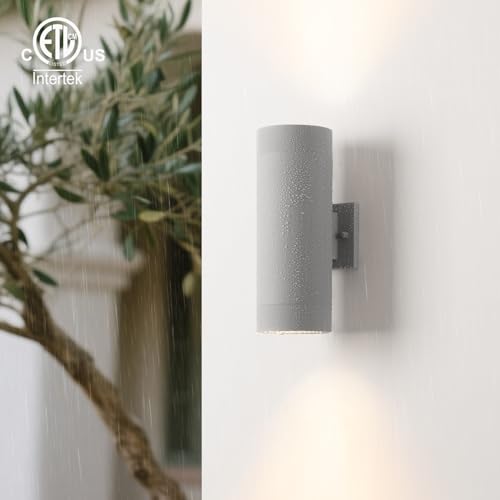 12" Modern Outdoor Porch Light in 2 Lights (2 Count)