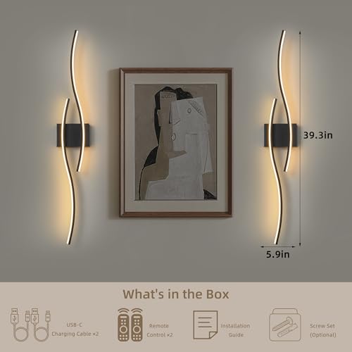 Wireless Wall Sconces Set of Two (2 Count)
