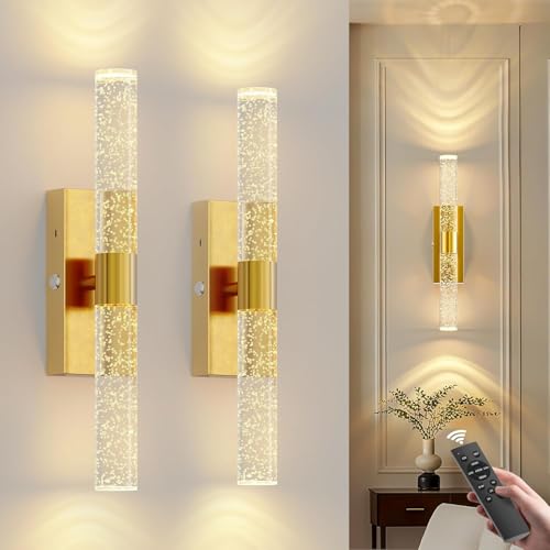 Battery Operated Wall Sconces Set of 2