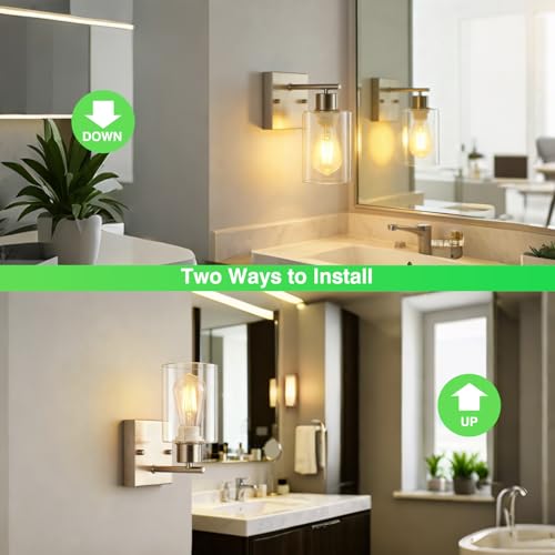 2 Pack Bathroom Wall Sconces (2 Count)