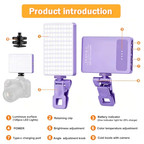 120 LED Selfie Light for iPhone