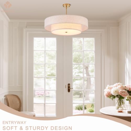 25.6" Large Drum Chandelier