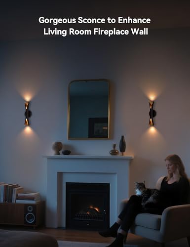 Wall Sconces Set of Two Dimmable Home Theater Sconce Up Down (2 Count)