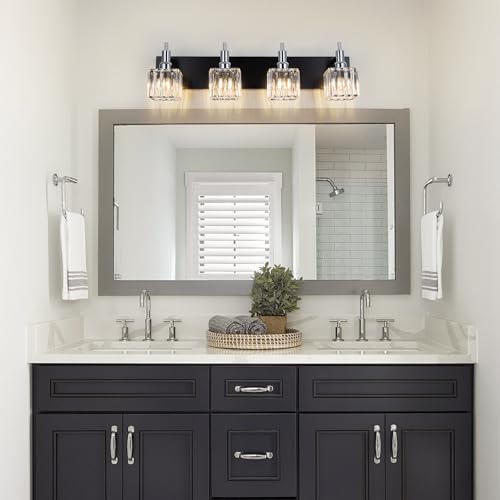 Black Chrome Bathroom Vanity Lights