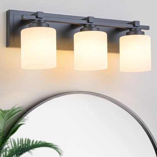 Modern Bathroom Light Fixtures Over Mirror