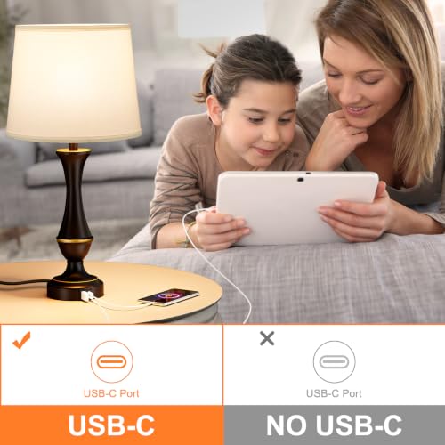 Touch Lamps for Nightstand (2 Count)