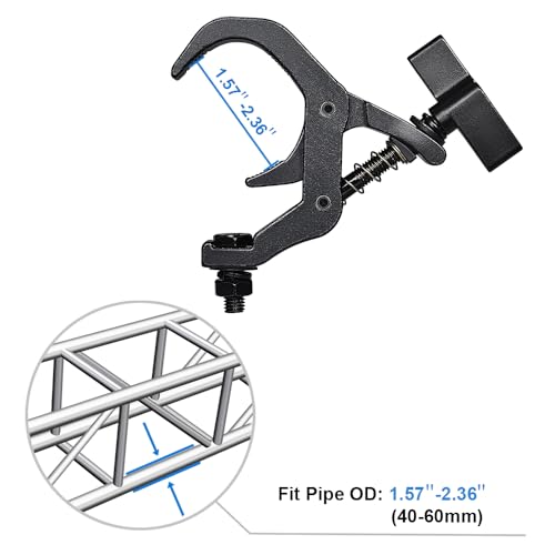 Truss Clamp Stage Lights Clamps Black (4 Count)