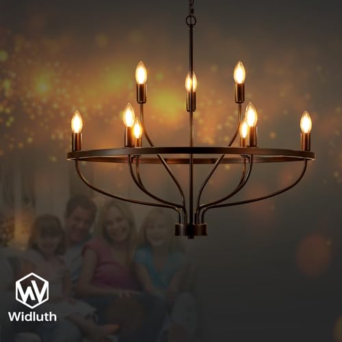 30" Black Chandelier