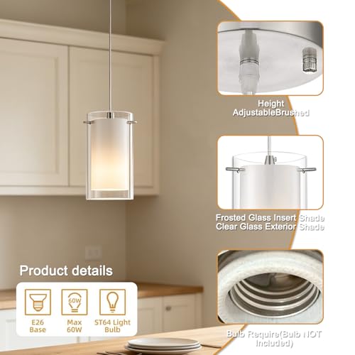 Brushed Nickel Pendant Light Kitchen Island