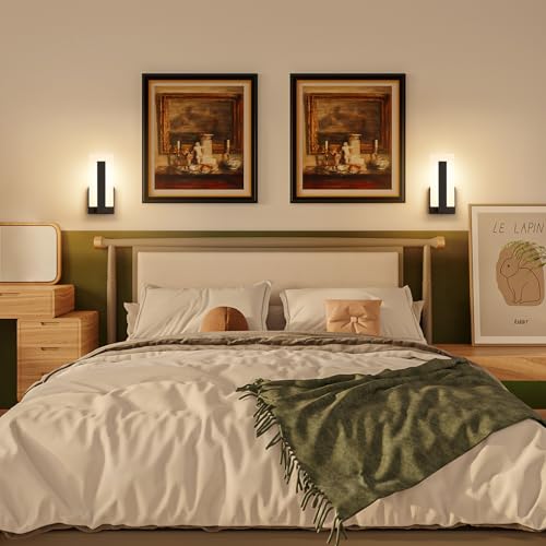 Modern LED Wall Sconce Dimmable Wall Mounted Lamp Set of 2 (2 Count)