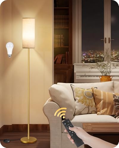 Dimmable Floor Lamps for Living Room with Remote and Foot Switch