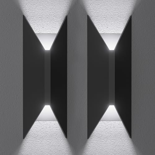 14" LED Outdoor Wall Sconce (2 Count)