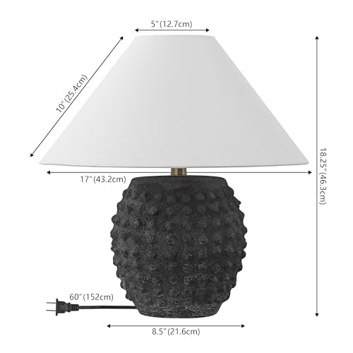 Effie 18.25" Ceramic Hobnail Table Lamp