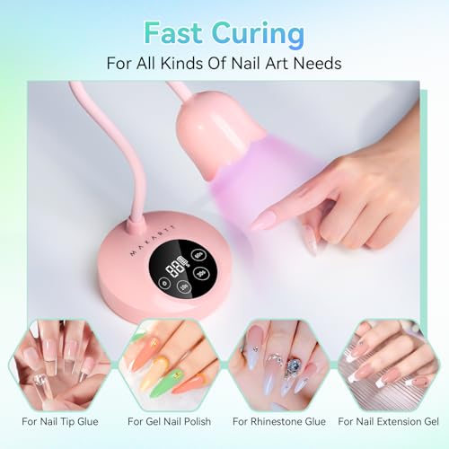 Gooseneck UV Nail Lamp Flash Cure UV Light for Gel Nails Polish