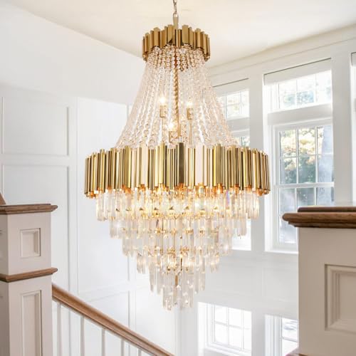 Luxury Crystal Chandelier for High Ceilings