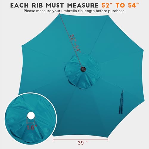 9ft Patio Umbrella Replacement Canopy