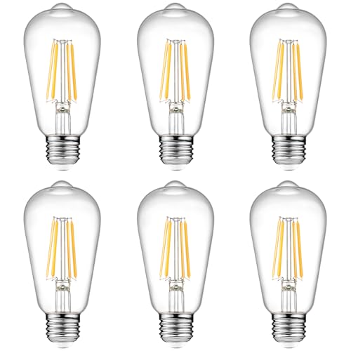 Vintage LED Edison Bulbs 6W (6 Count)