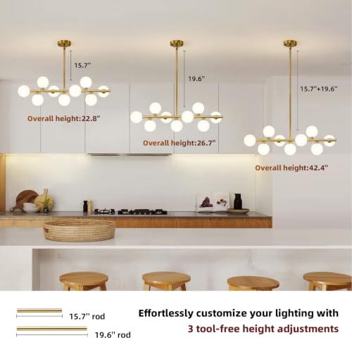 Mid Century Modern Sputnik Chandeliers