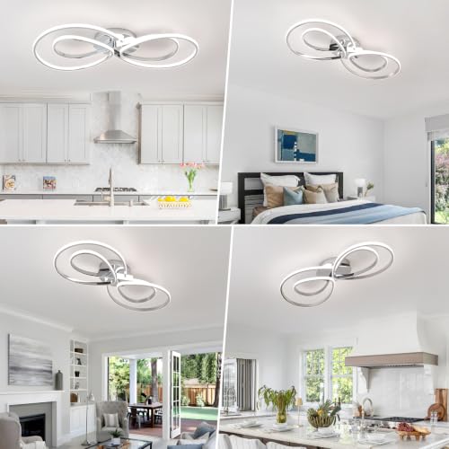 Modern LED Ceiling Light (Chrome)