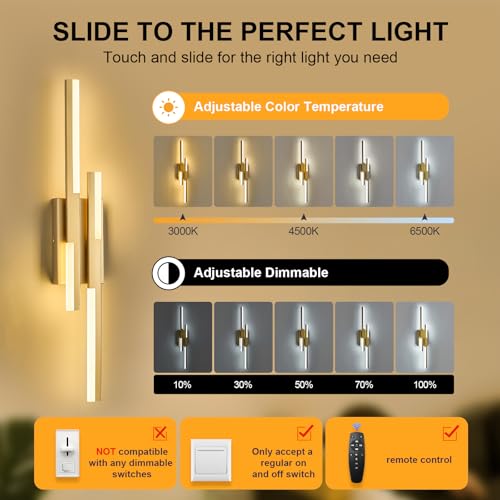 Modern LED Vanity Lights Set of 2 (2 Count)