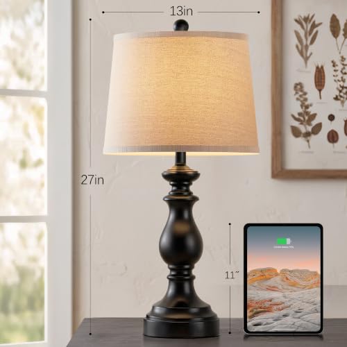 Traditional Table Lamp Set of 2 (2 Count)