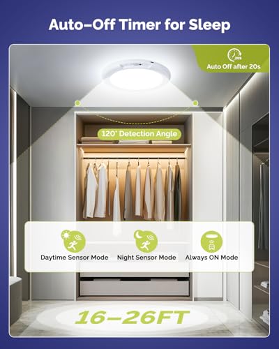 LED Shower Light Battery Operated Ceiling Light with Remote 4 Pack (4 Count)