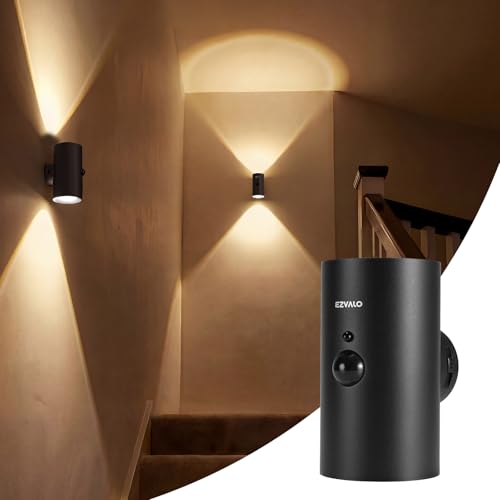 Motion Sensor Wall Sconce with Remote