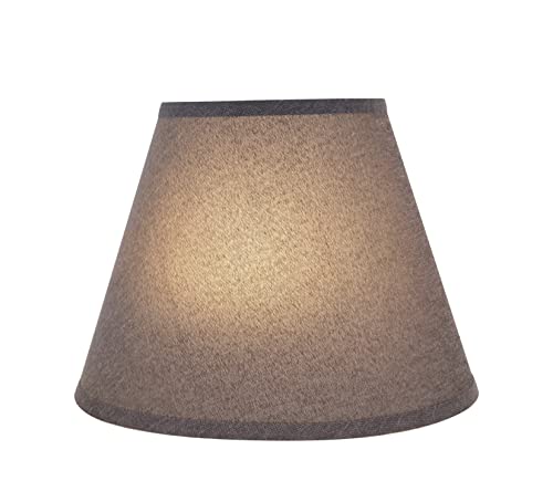 32625A Transitional Empire Shape Spider Construction Lamp Shade in Gray