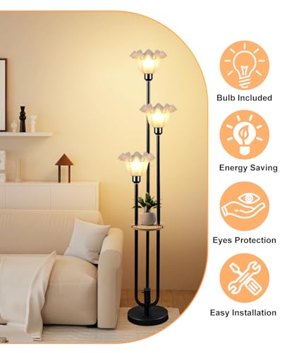 Flower Floor Lamp for Living Room (3 Count)
