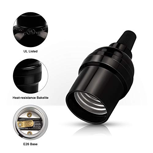 E26 Vintage Lamp Socket (4 Count)
