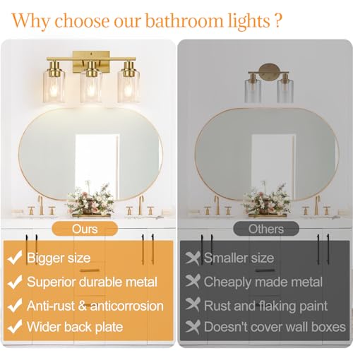 3 Light Bathroom Light Fixtures