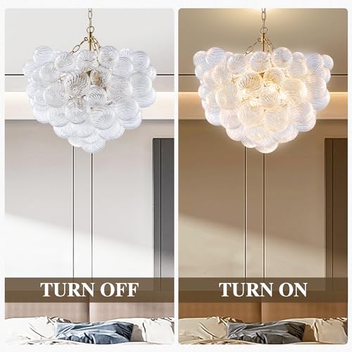 Nordic Bubble Ball Glass Chandelier