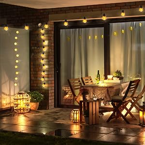 LED Outdoor String Lights 200FT Patio Lights with 96 Shatterproof ST38 Vintage Edison Bulbs (96 Foot)