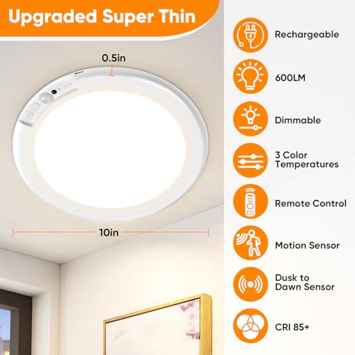 Rechargeable Motion Sensor Ceiling Light