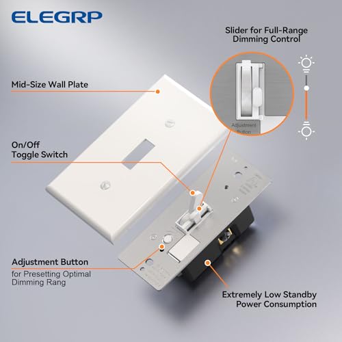 Digital Toggle Dimmer Switch for Dimmable LED