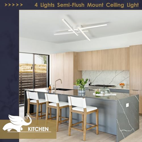 White Modern Led Chandelier 4