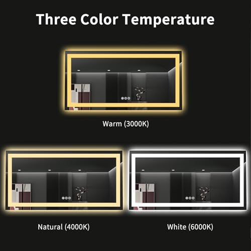 60"X36" LED Bathroom Mirror with Lights
