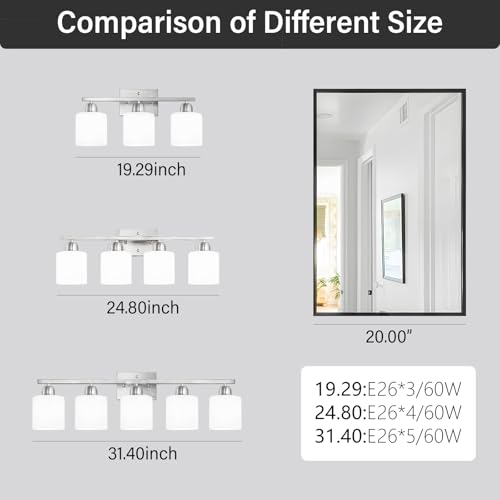 5 Light Bathroom Light Fixtures Brushed Nickel