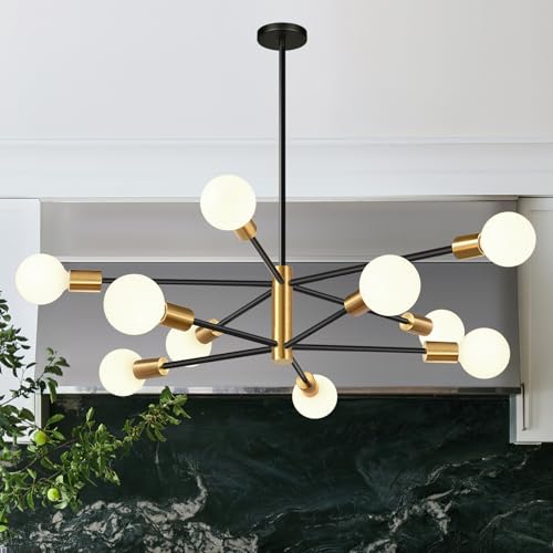 11" 52" Height Adjustable Modern Chandelier Ceiling Light Fixture