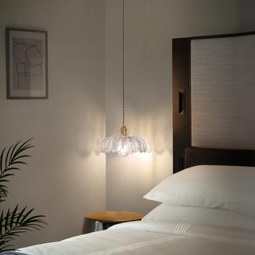 Pendant Light with Clear Scindapsus Glass Lmapshade