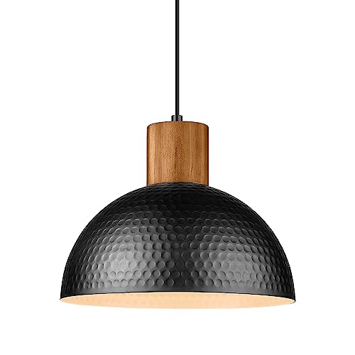 12" Hammered Metal Pendant Light