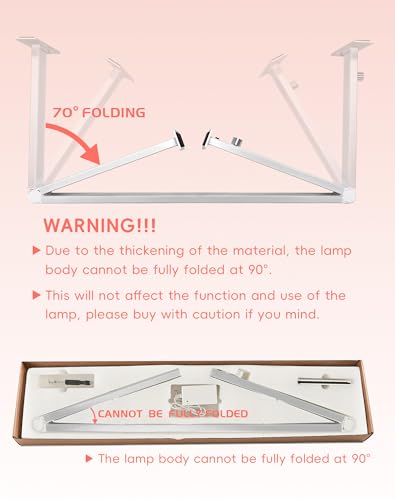 Foldable Half Moon Light for Nail Desk