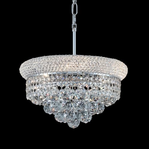 Chrome Crystal Chandeliers for Dining Room