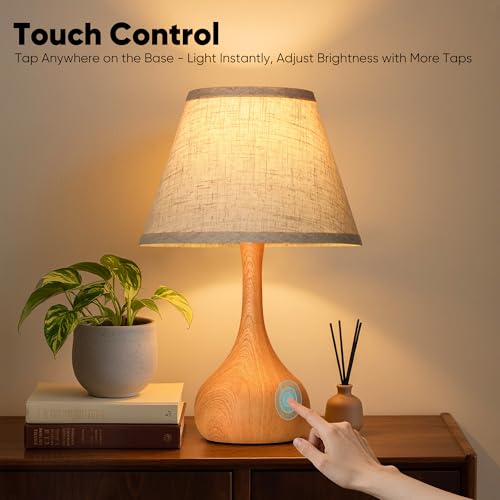 Touch Table Lamp for Bedroom Set of 2 (2 Count)