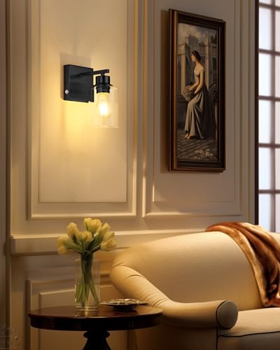 Wireless Battery Operated Wall Sconce Set of Two with Remote Control (2 Count)