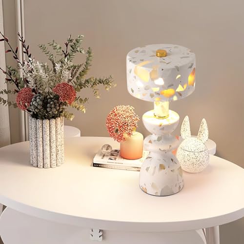White Marble Touch Lamp