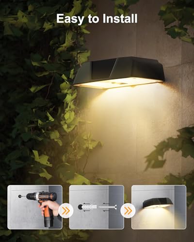5 Pack Solar Fence Lights Outdoor (6 Count)