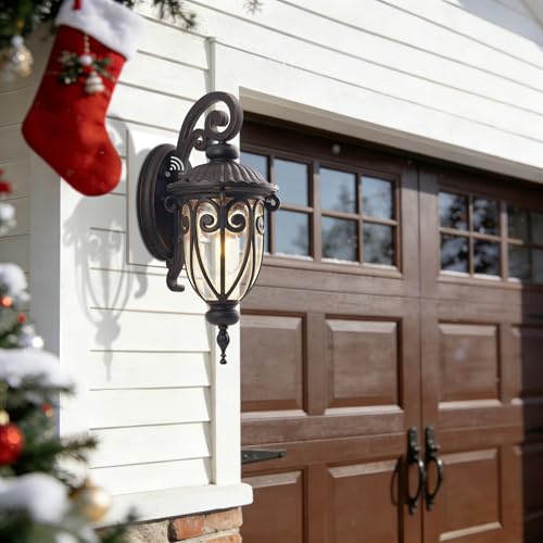 Large Dusk to Dawn Outdoor Wall Light for Garage