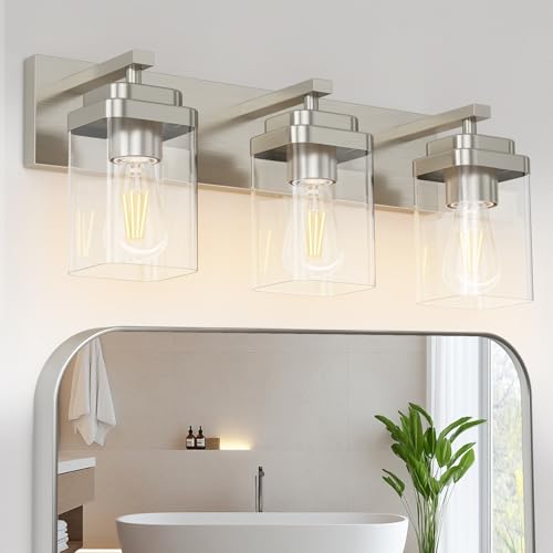 Brushed Nickel Bathroom Light Fixtures